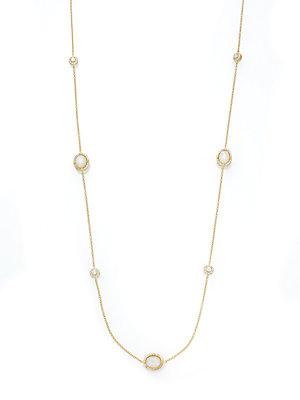 Freida Rothman Mother-of-pearl & 14k Yellow Gold Vermeil Station Necklace