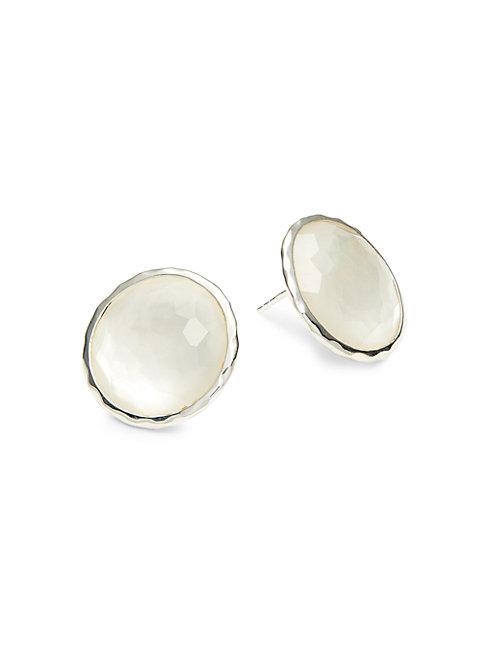 Ippolita Large Sterling Silver & Mother-of-pearl Stud Earrings
