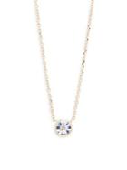Anzie White Topaz And 14k Gold Pendant Necklace