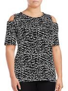 Vince Camuto, Plus Size Mosaic Printed Top
