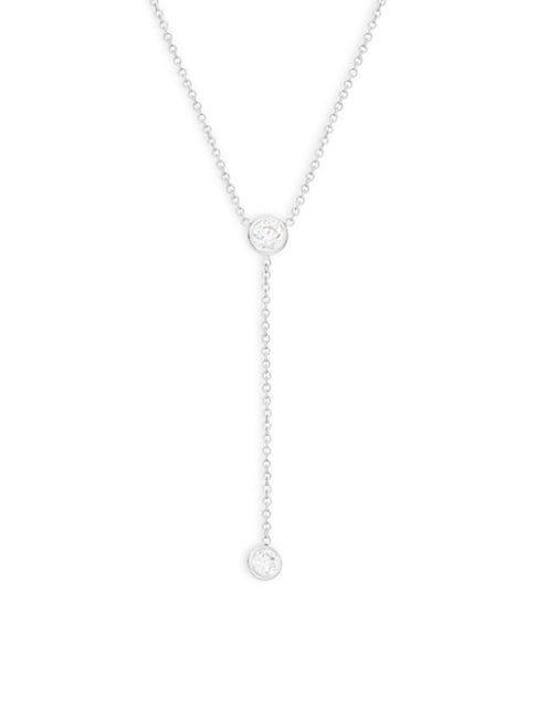Diana M Jewels 14k White Gold & Diamond Necklace