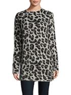 Maje Leopard-print Wool-blend Tunic