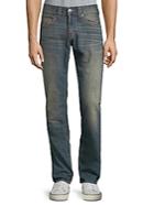 True Religion Slim-fit Whiskered Cotton Jeans