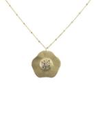 Meira T 14k Yellow Gold & Diamond Flower Necklace