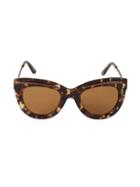 Bottega Veneta 49mm Etched Detail Cateye Sunglasses