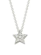 Kc Designs Diamond 14k White Gold Star Pendant Necklace