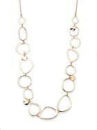 Saks Fifth Avenue Long Hammered Necklace