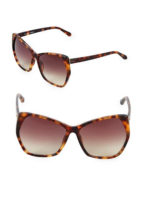 Linda Farrow 61mm Oversized Sunglasses