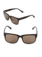 Zac Posen Hayworth 55mm Rectangular Sunglasses