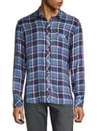 Saks Fifth Avenue Plaid Sport Shirt