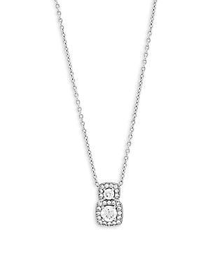 Lafonn Sterling Silver Crystal Pendant Necklace