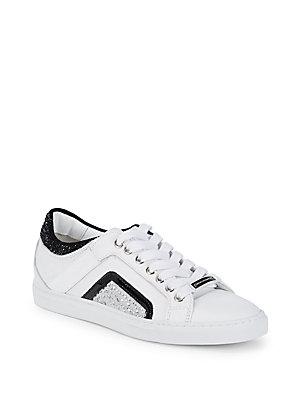Alessandro Dell'acqua Embellished Leather Sneakers