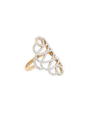 Adornia Fine Jewelry Diamond And 14k Yellow Gold Renaissance Ring