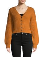 Naadam Wool & Cashmere Short Cardigan Sweater