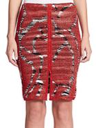 Missoni Jacquard Intarsia Zip-front Skirt
