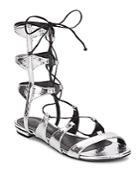Schutz Erlina Metallic Gladiator Sandals