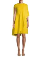 Calvin Klein 205w39nyc Silk & Wool-blend Cape Dress