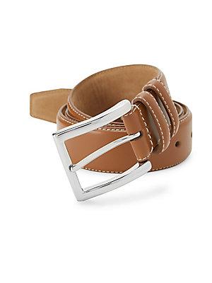 Cole Haan Feather Edge Leather Belt
