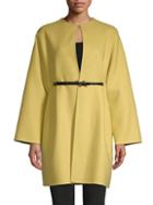 Valentino Long-sleeve Belted Coat