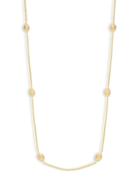 Saks Fifth Avenue Made In Italy 14k Gold Station Necklace