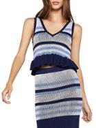 Bcbgeneration Striped Knit Sleeveless Top