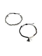 Chan Luu Agate & Beads Pull-tie Bracelet