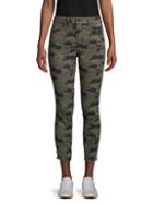 L'agence Camouflage-print Cropped Skinny Jeans