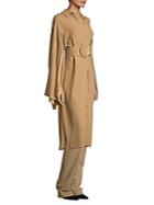 Michael Kors Silk Georgette Slit-sleeve Tunic Dress