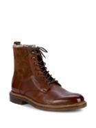 Bruno Magli Shearling-lined Leather Lace-up Boots
