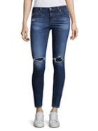 Ag Legging Ankle Distressed Skinny Jeans