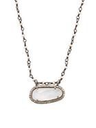 Adornia Kaia Multi-stone Silver Rosary Bead Necklace