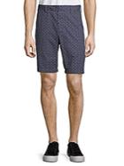 French Connection Tile-print Cotton Shorts