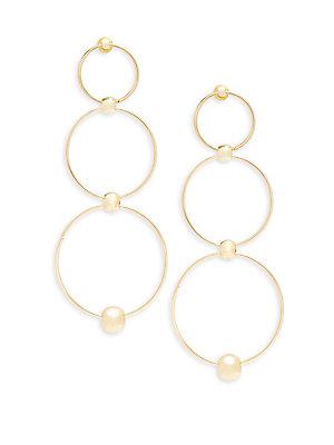 Saks Fifth Avenue Tri-ring Drop Earrings