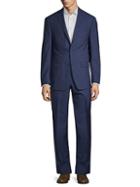 Michael Kors Collection Slim-fit Windowpane Wool Suit