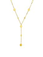 Sphera Milano Hammers Disk 14k Yellow Gold Y-necklace