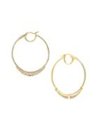 Adriana Orsini 14k Phase 14k Gold & Diamond Accent Hoop Earrings
