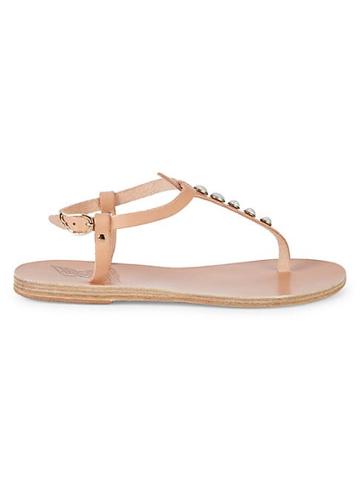 Ancient Greek Sandals Lito Pearls Leather Sandals