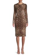 Dolce & Gabbana Leopard-print Stretch Silk Dress