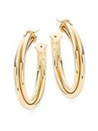 Roberto Coin Classic 18k Yellow Gold Half Hoop Earrings