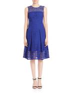 Milly Inverted Pleated Net Dress