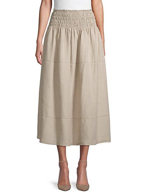 Karl Lagerfeld Lattice-trimmed Midi Skirt