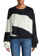 Lea & Viola Colorblock Ribbed Sweater