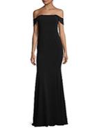 Jay Godfrey Bolt Stretch Off-the-shoulder Gown