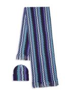 Missoni 2-piece Zigzag Wool-blend Scarf & Beanie Set