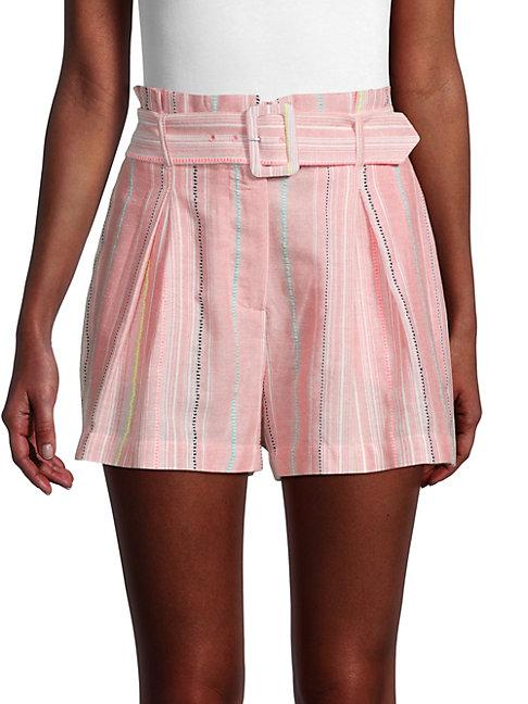 Parker Striped Cotton Shorts