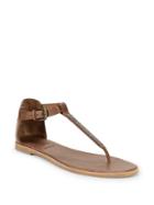 Brunello Cucinelli Leather Thong Sandals