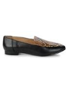 Saks Fifth Avenue Steff Snakeskin-embossed Leather Loafers