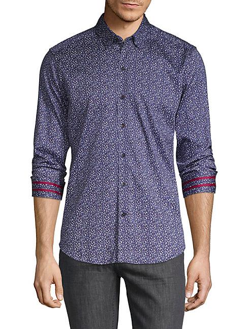 Robert Graham Tailored-fit Printed Stretch Shirt