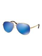 Michael Kors Kendall I 60mm Aviator Sunglasses