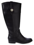 Tommy Hilfiger Faux Leather Mid-calf Boots